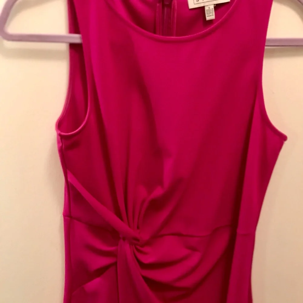 Siena Studio Vibrant Pink Knot Midi Dress - Picture 3 of 7